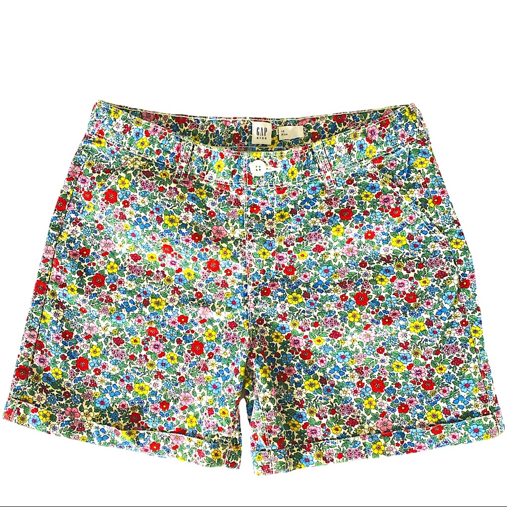 Gap floral twill shorts, 14+, NWOT